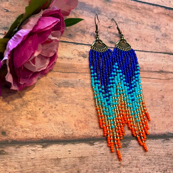 Colorful Long earring - Picture 3 of 5